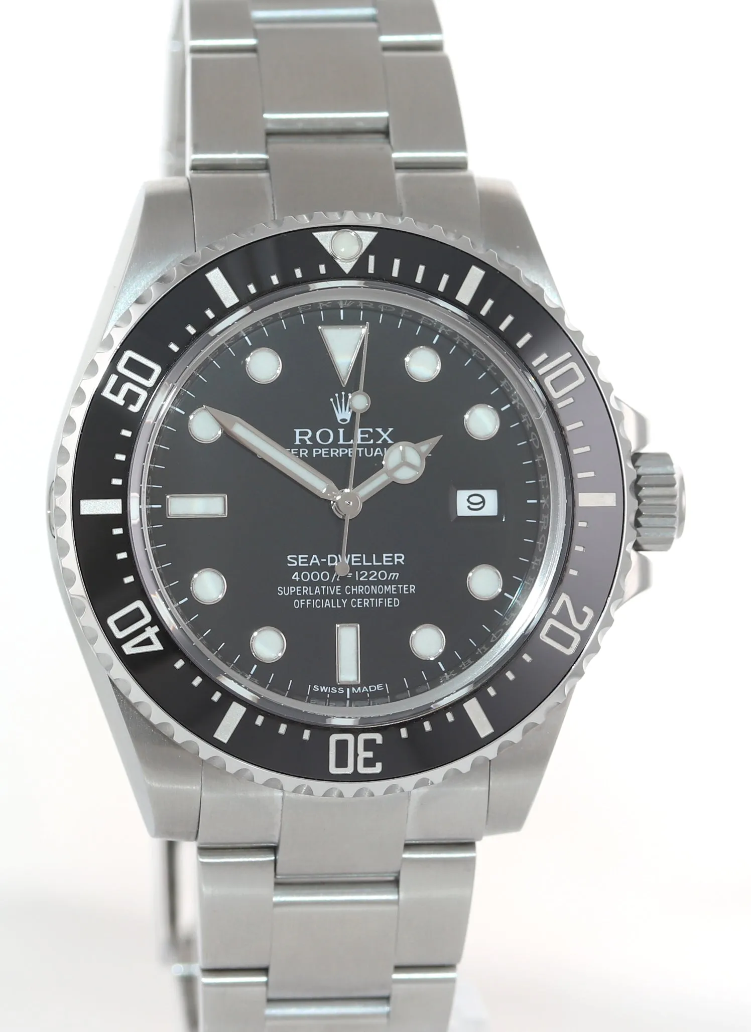PAPERS 2017 Rolex Sea-Dweller 4000 SD4K 116600 Steel Black Ceramic Watch Box