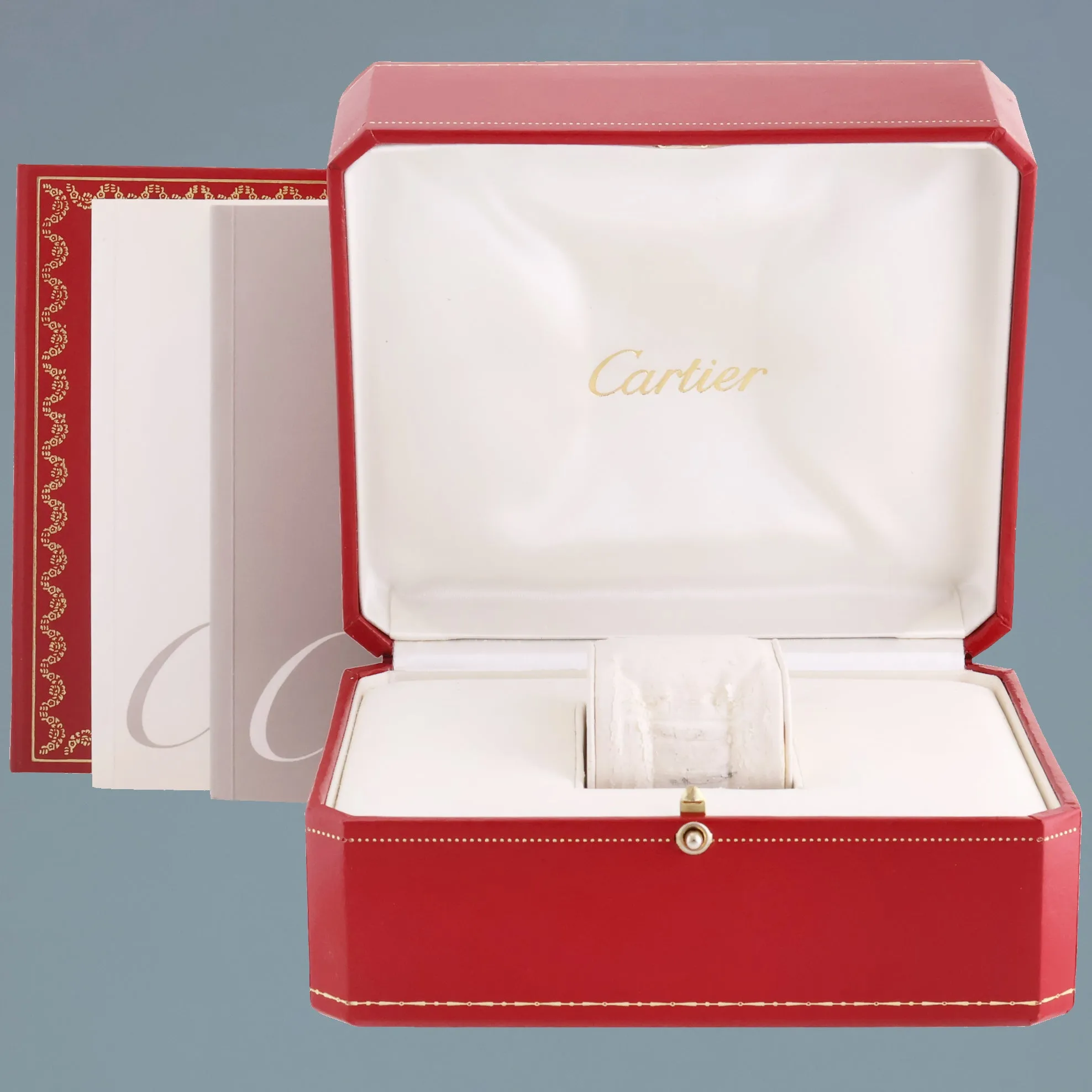 PAPERS MINT Cartier Tank Americaine W2603256 1741 26x45mm Large White Gold Automatic Watch