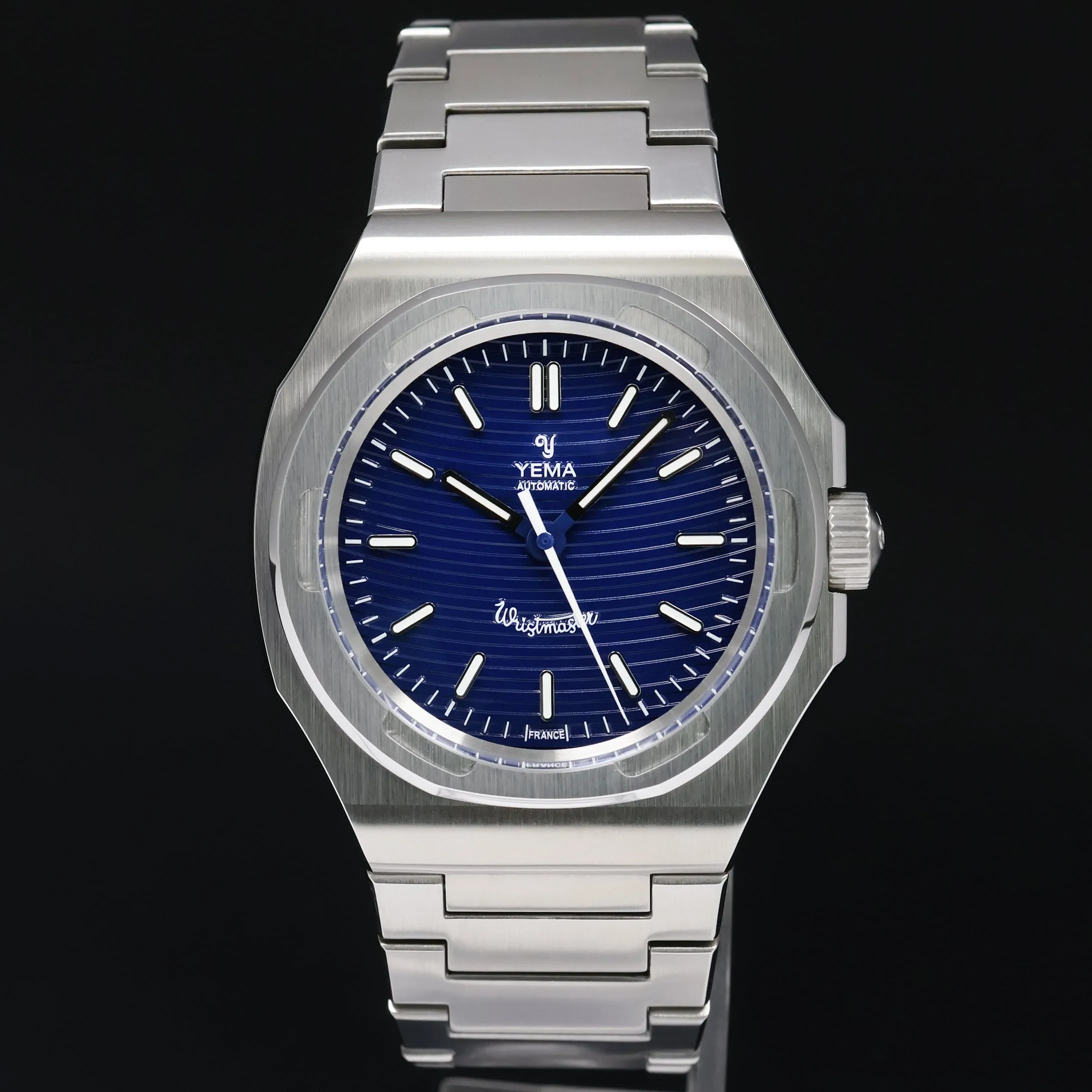PAPERS NEW 2024 YEMA Wristmaster Traveler YWTR22-GMS Blue Limited Edition Watch