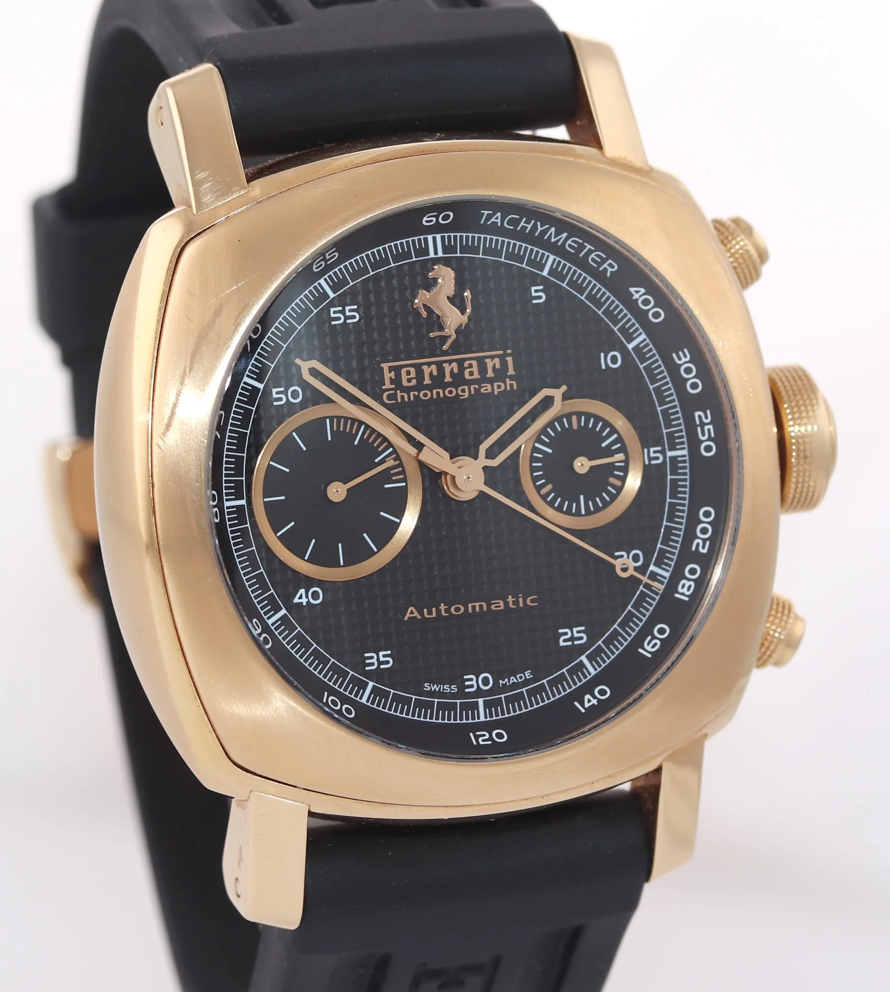 PAPERS Panerai Ferrari Rose Gold Grand Turismo 45mm Chronograph FER00006 Watch