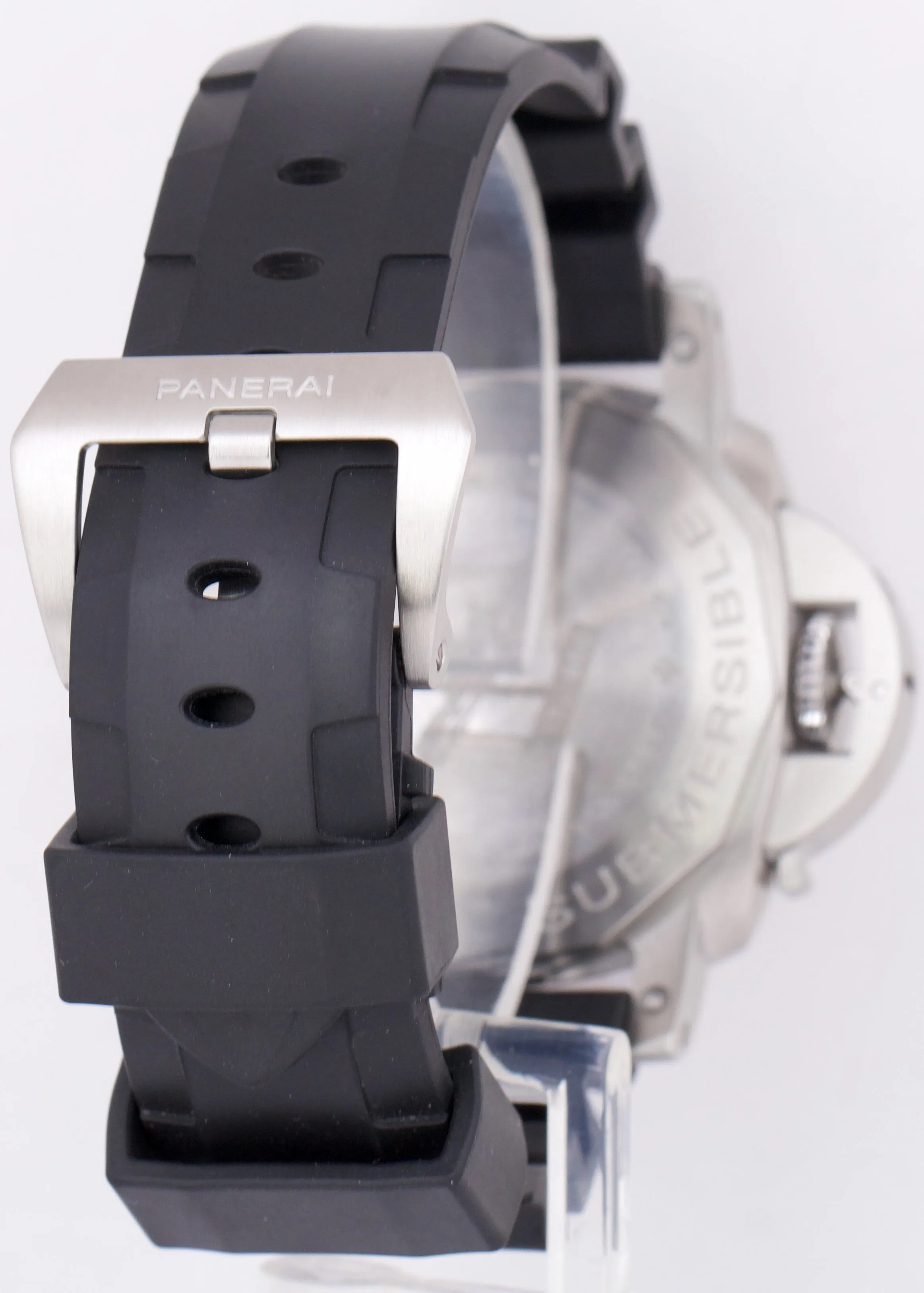 PAPERS Panerai Submersible PAM 973 Black 42mm Rubber Steel Watch PAM00973 BOX
