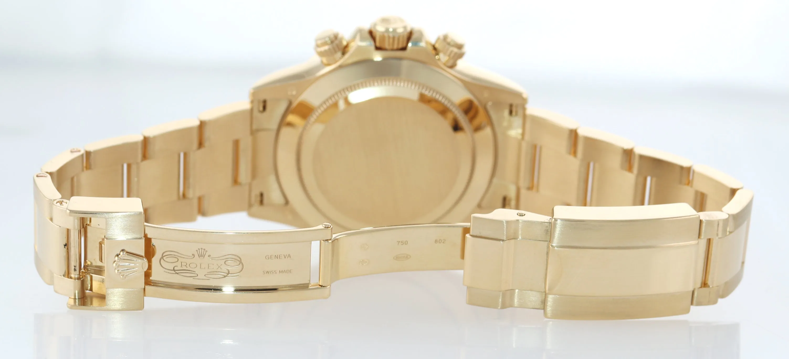 PAPERS Rolex Daytona 116528 MOP DIAMOND 18K Yellow Gold 40mm Watch Box