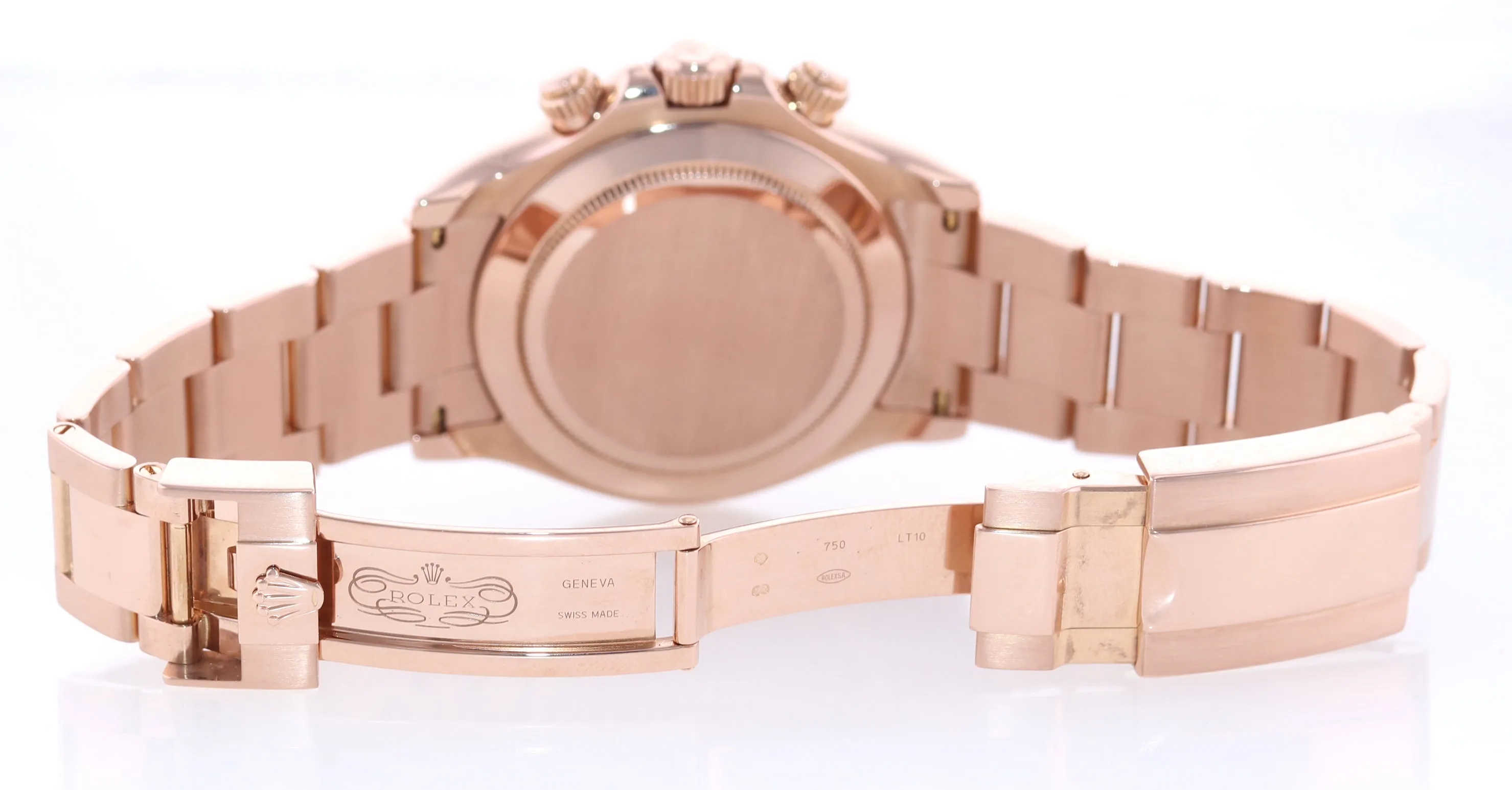 PAPERS Rolex Daytona Rose Gold Chocolate Arabic Dial 116505 Chrono Watch Box