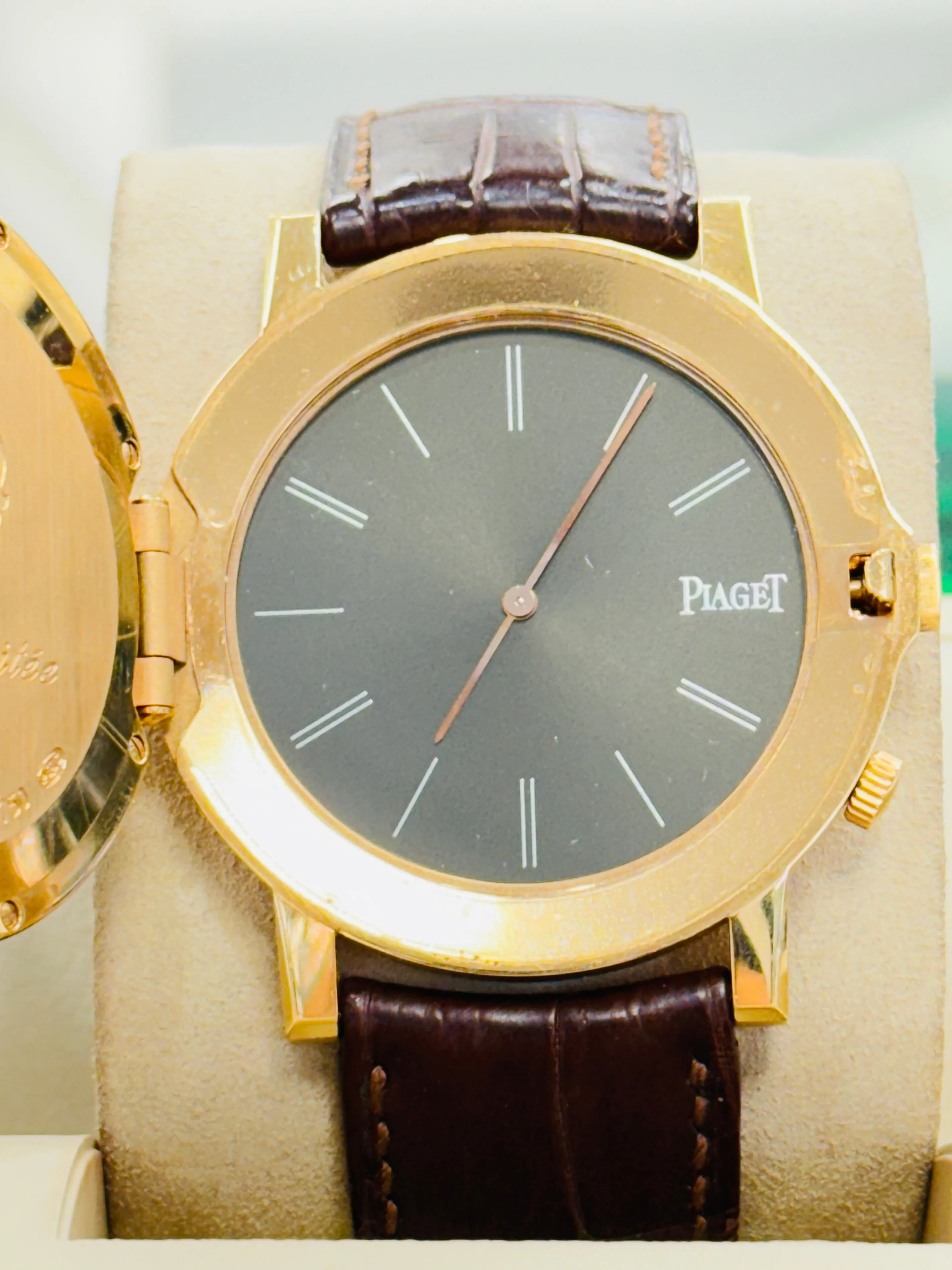 Piaget Altiplano Double Jeu 43mm 18k Rose Gold FACTORY Diamonds Limited Edition GOA32151