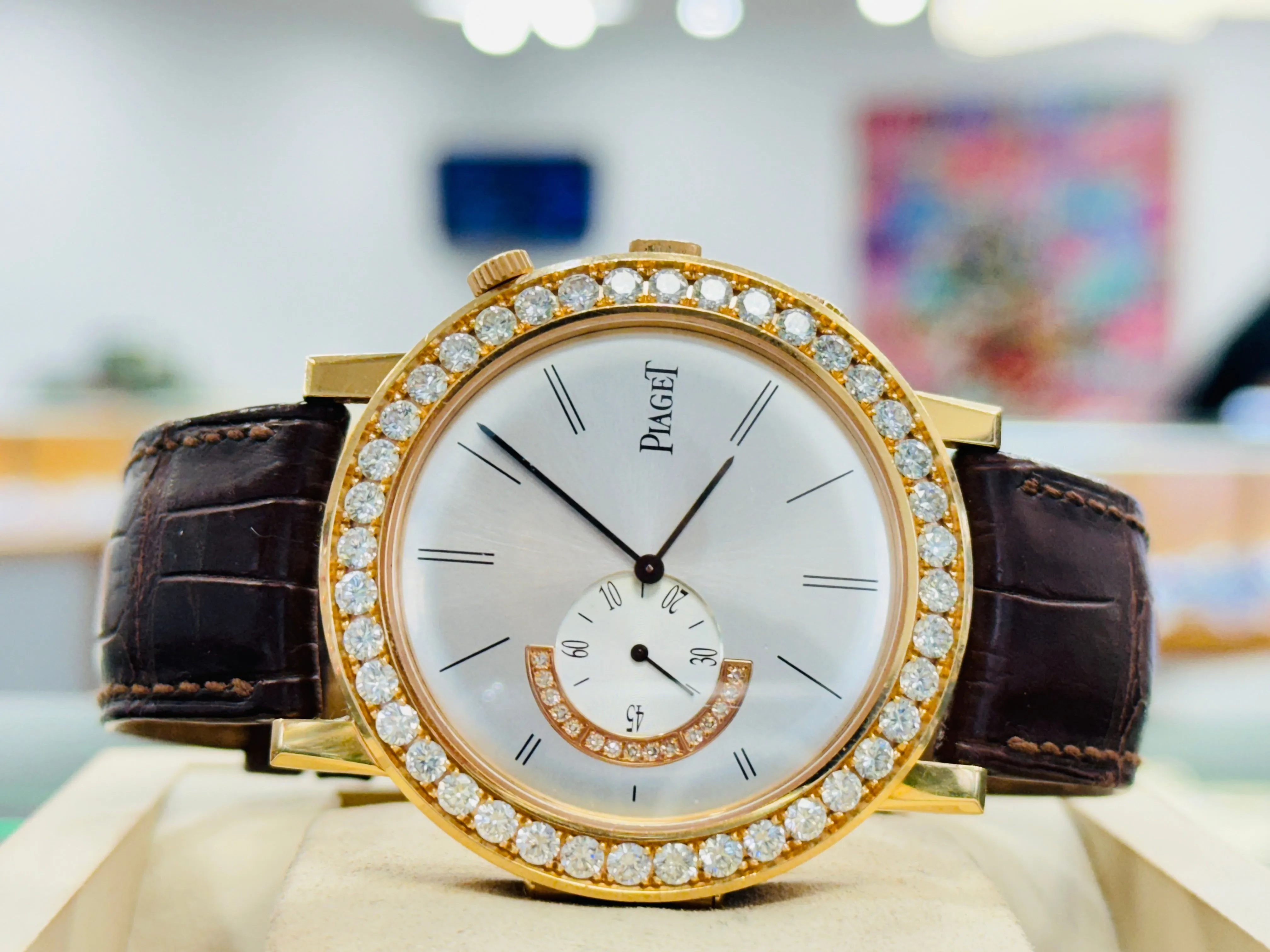 Piaget Altiplano Double Jeu 43mm 18k Rose Gold FACTORY Diamonds Limited Edition GOA32151