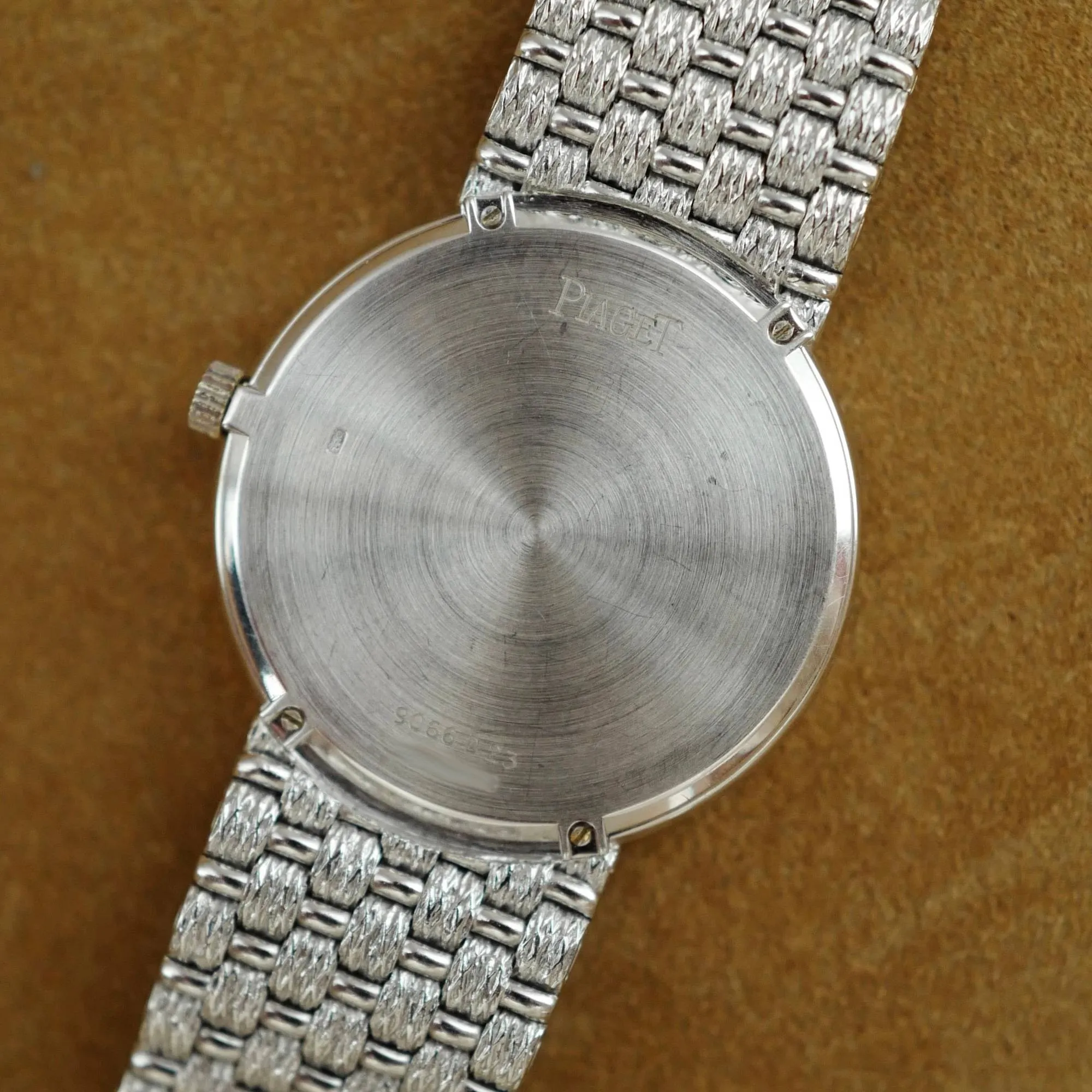 Piaget White Gold Round Watch Ref. 9066D23 with Opal, Onyx and Diamond Dial