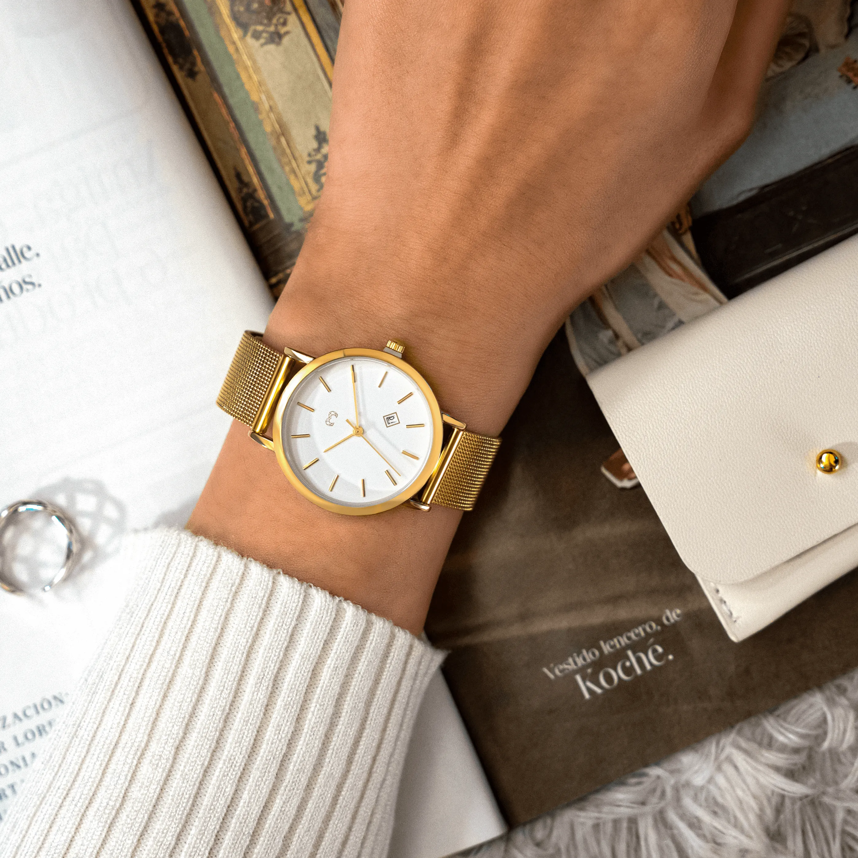"Mila Jewels" Watch ~ GoldWhite