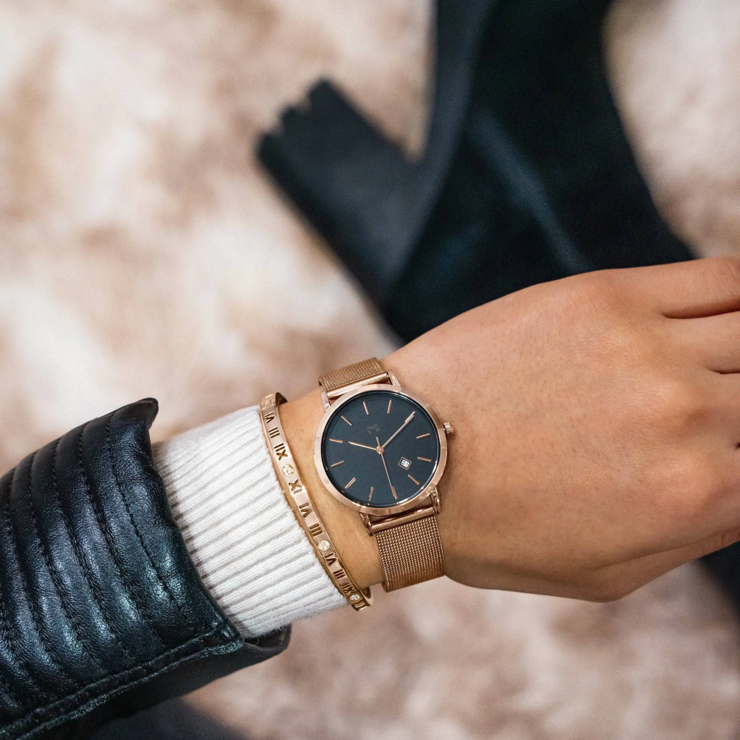 "Mila Jewels" Watch ~ RoseBlack