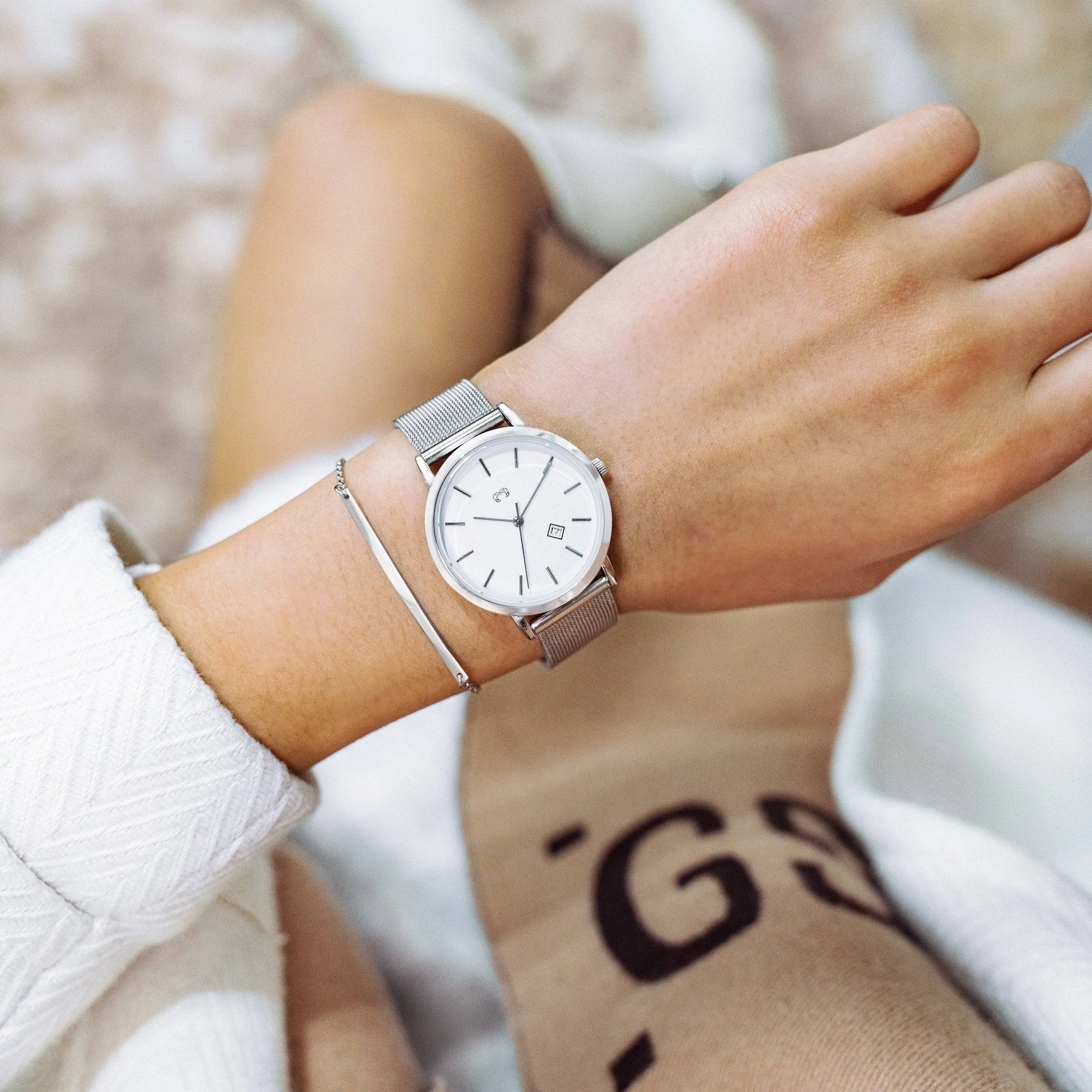 "Mila Jewels" Watch ~ SilverWhite
