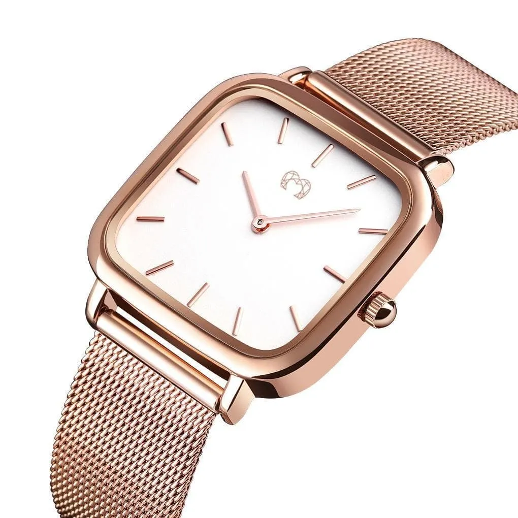 "Minuit" Watch ~ RoseWhite