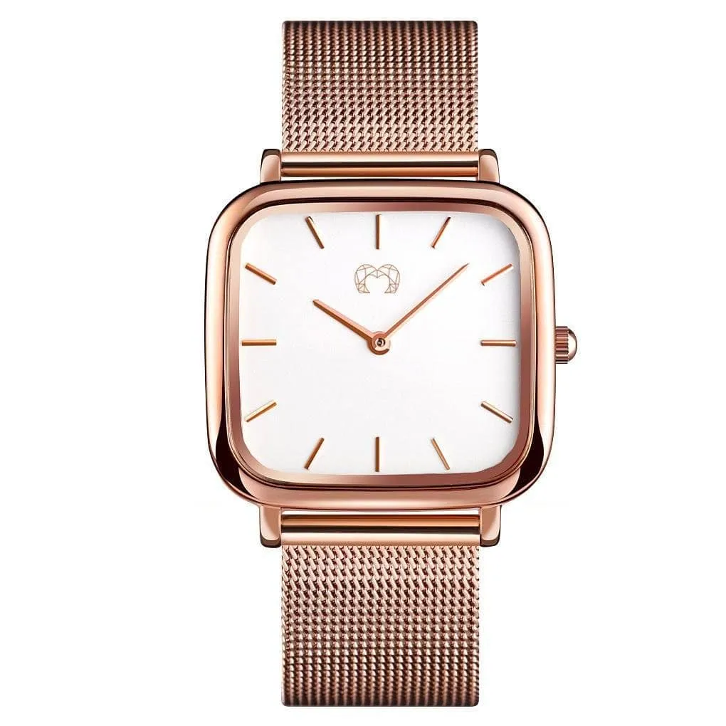 "Minuit" Watch ~ RoseWhite