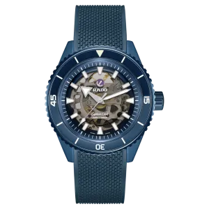 Rado Captain Cook High-Tech Blue Ceramic Skeleton on Rubber