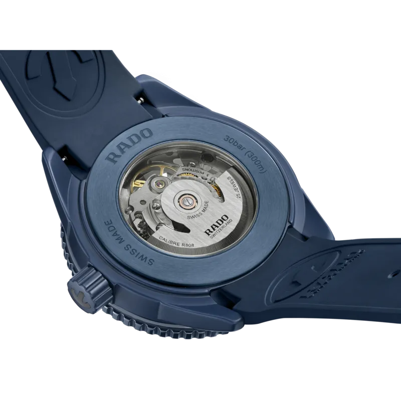 Rado Captain Cook High-Tech Blue Ceramic Skeleton on Rubber