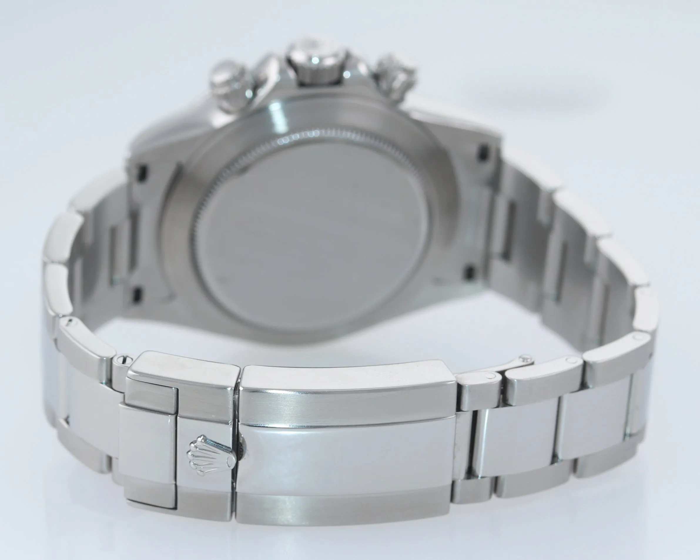 RANDOM SERIAL PAPERS Rolex Daytona 116520 White Steel New Buckle Watch Box