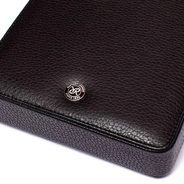 Rapport - Berkeley Double Watch Slipcase in Black Leather | D170