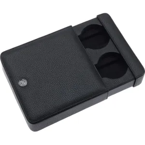 Rapport - Berkeley Double Watch Slipcase in Black Leather | D170