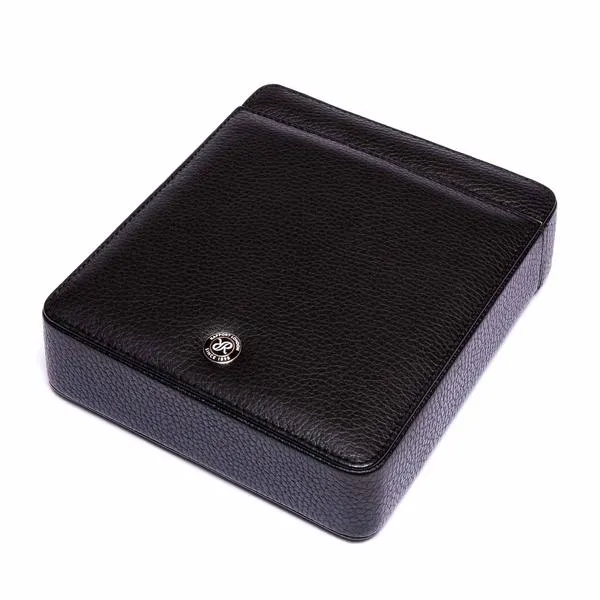 Rapport - Berkeley Double Watch Slipcase in Black Leather | D170