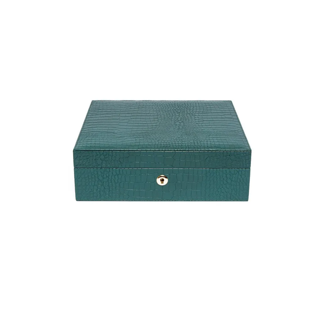 Rapport - Brompton 8 Watch Box in Green Croco | L268