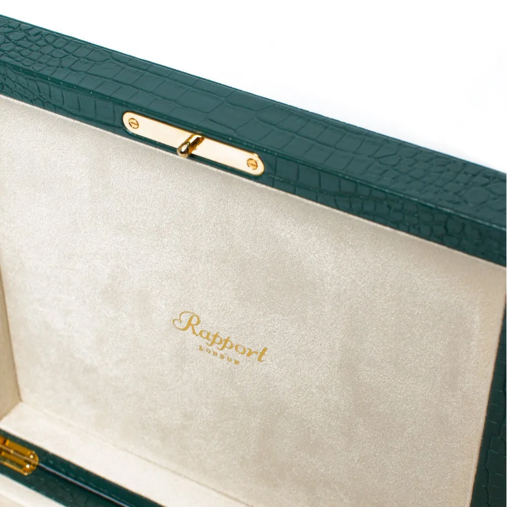 Rapport - Brompton 8 Watch Box in Green Croco | L268