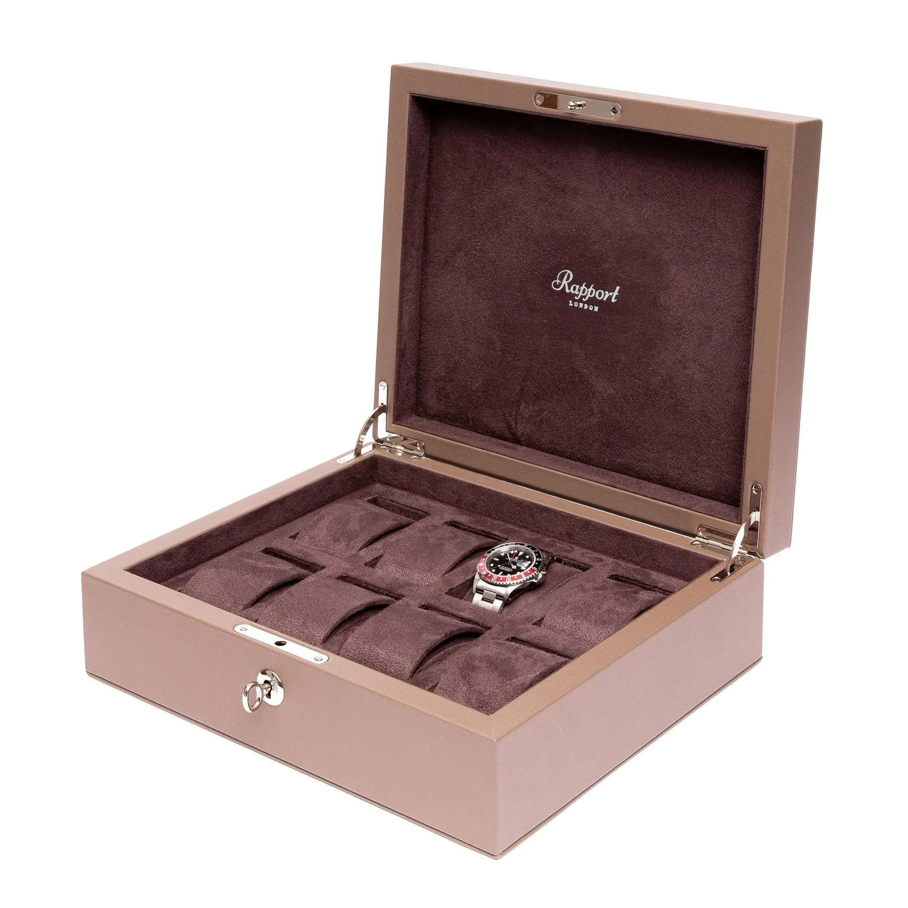 Rapport - Vantage 8 Watch Box in Camel Leather | L436