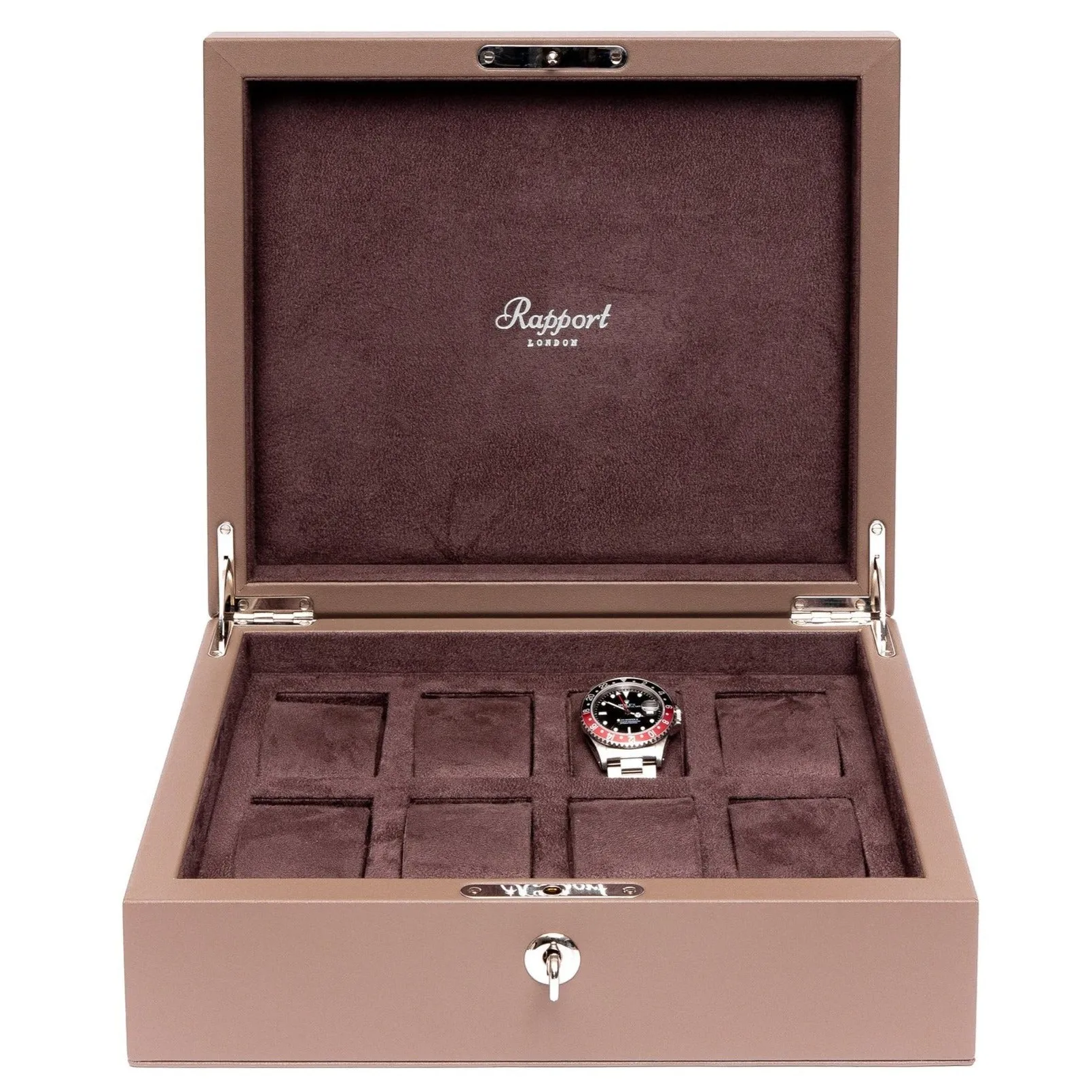 Rapport - Vantage 8 Watch Box in Camel Leather | L436