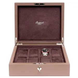 Rapport - Vantage 8 Watch Box in Camel Leather | L436