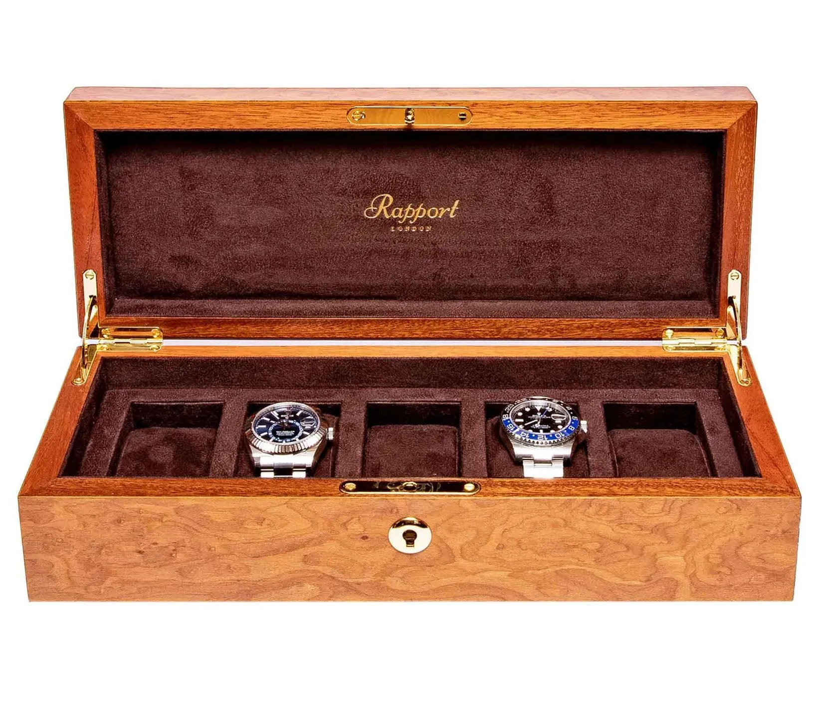 Rapport Watch Box Heritage 5 Burr Walnut