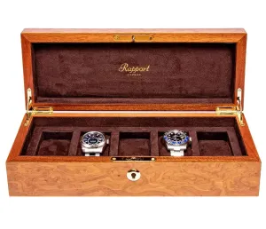 Rapport Watch Box Heritage 5 Burr Walnut