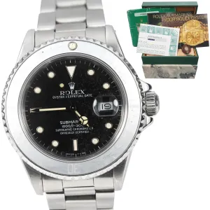 RARE TRIPLE ZERO Rolex Submariner 168000 Faded GHOST BEZEL Patina Watch 16800