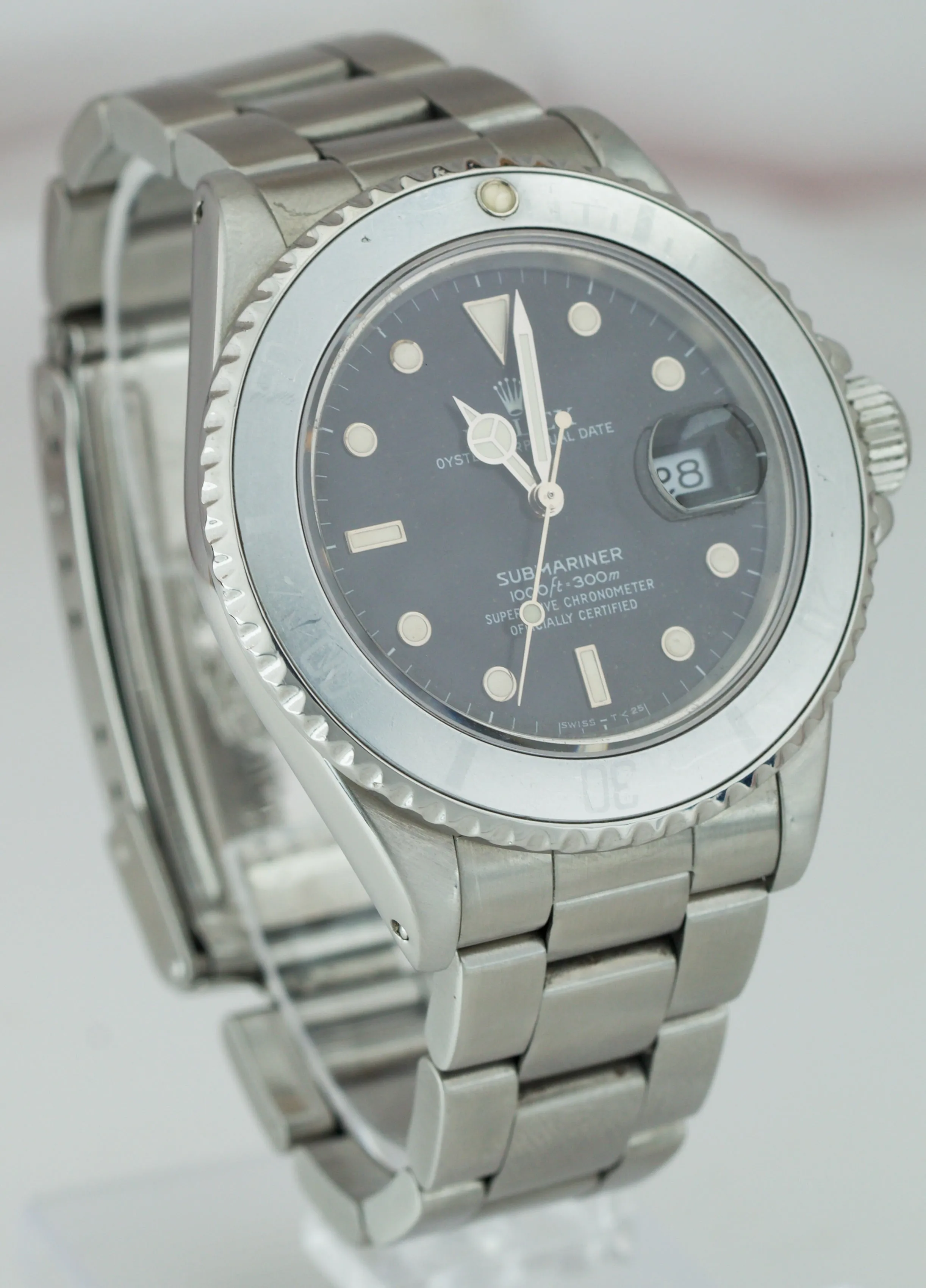 RARE TRIPLE ZERO Rolex Submariner 168000 Faded GHOST BEZEL Patina Watch 16800