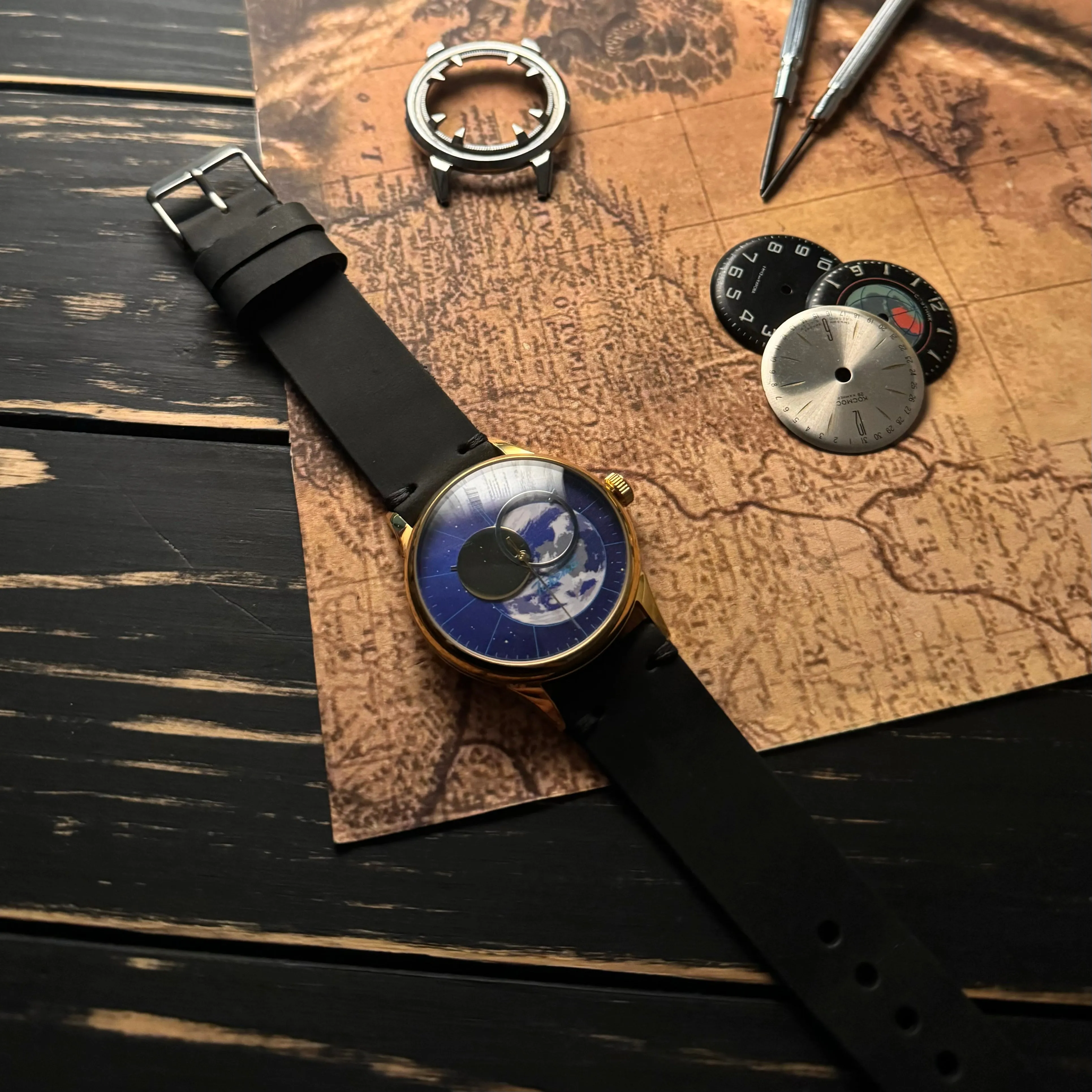 Rare Vintage Soviet Wrist Watch «Raketa» Copernicus / Kopernik Astronomical (1980s, PWF)
