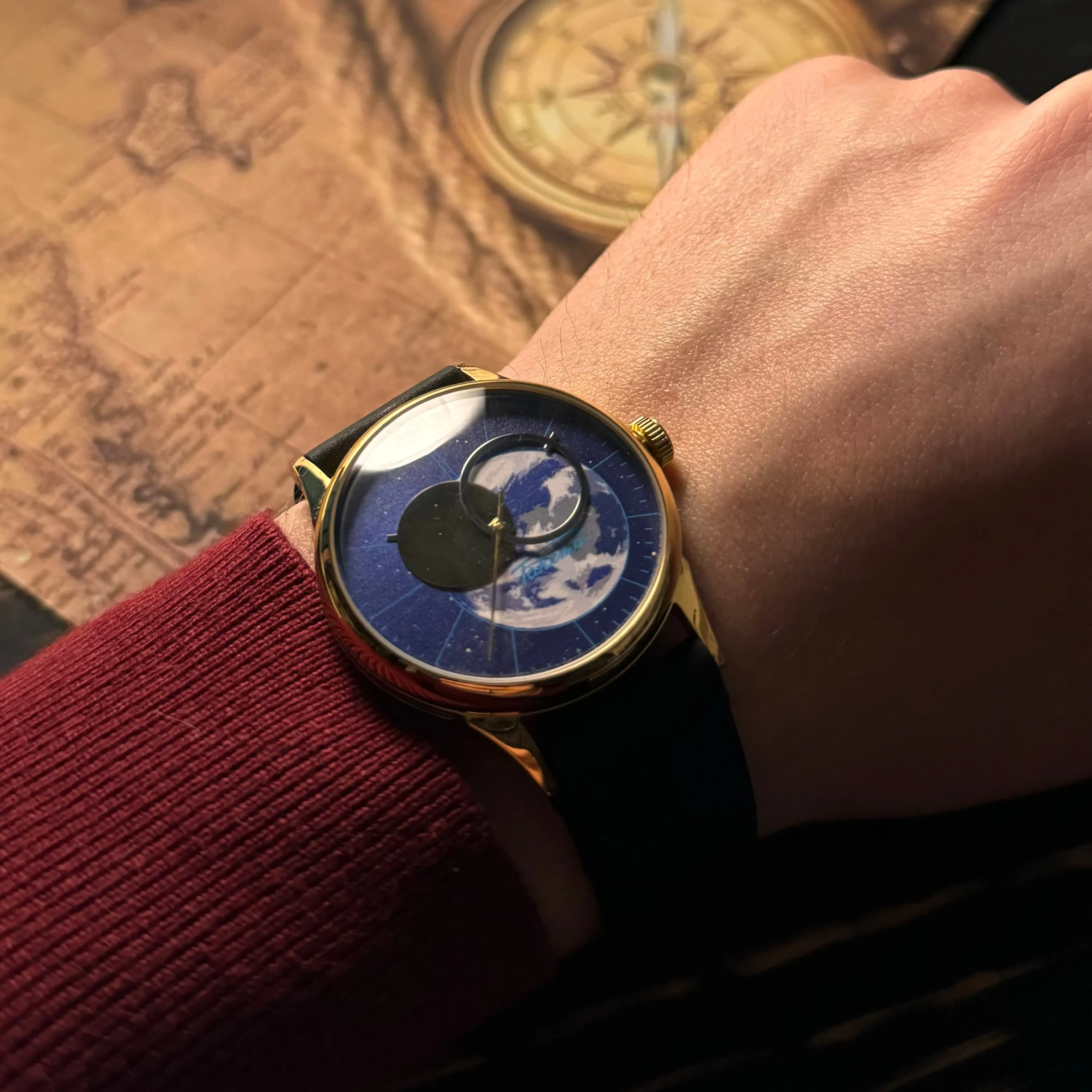 Rare Vintage Soviet Wrist Watch «Raketa» Copernicus / Kopernik Astronomical (1980s, PWF)