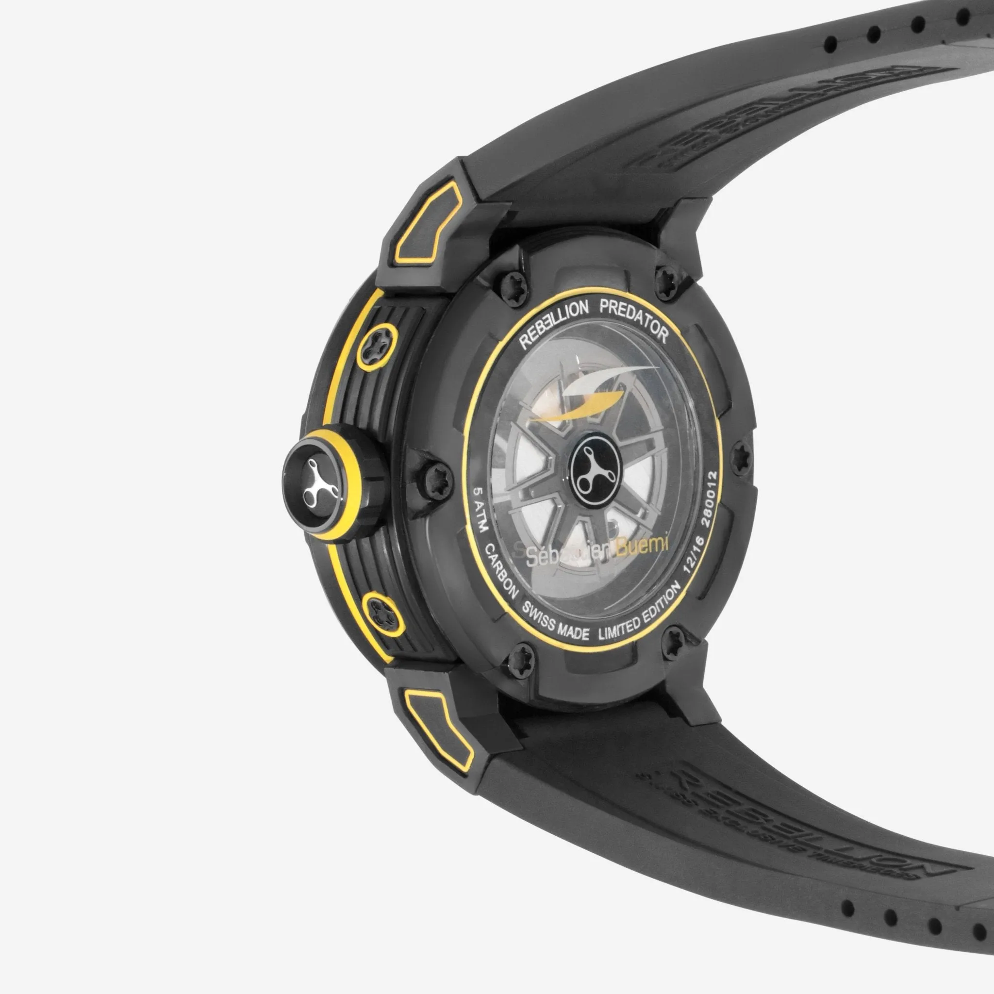 Rebellion Predator 2.0 Regulator Sebastian Buemi Edition Titanium & Forged Carbon Automatic Men's Watch RB.PR2.REG.CA.BMI