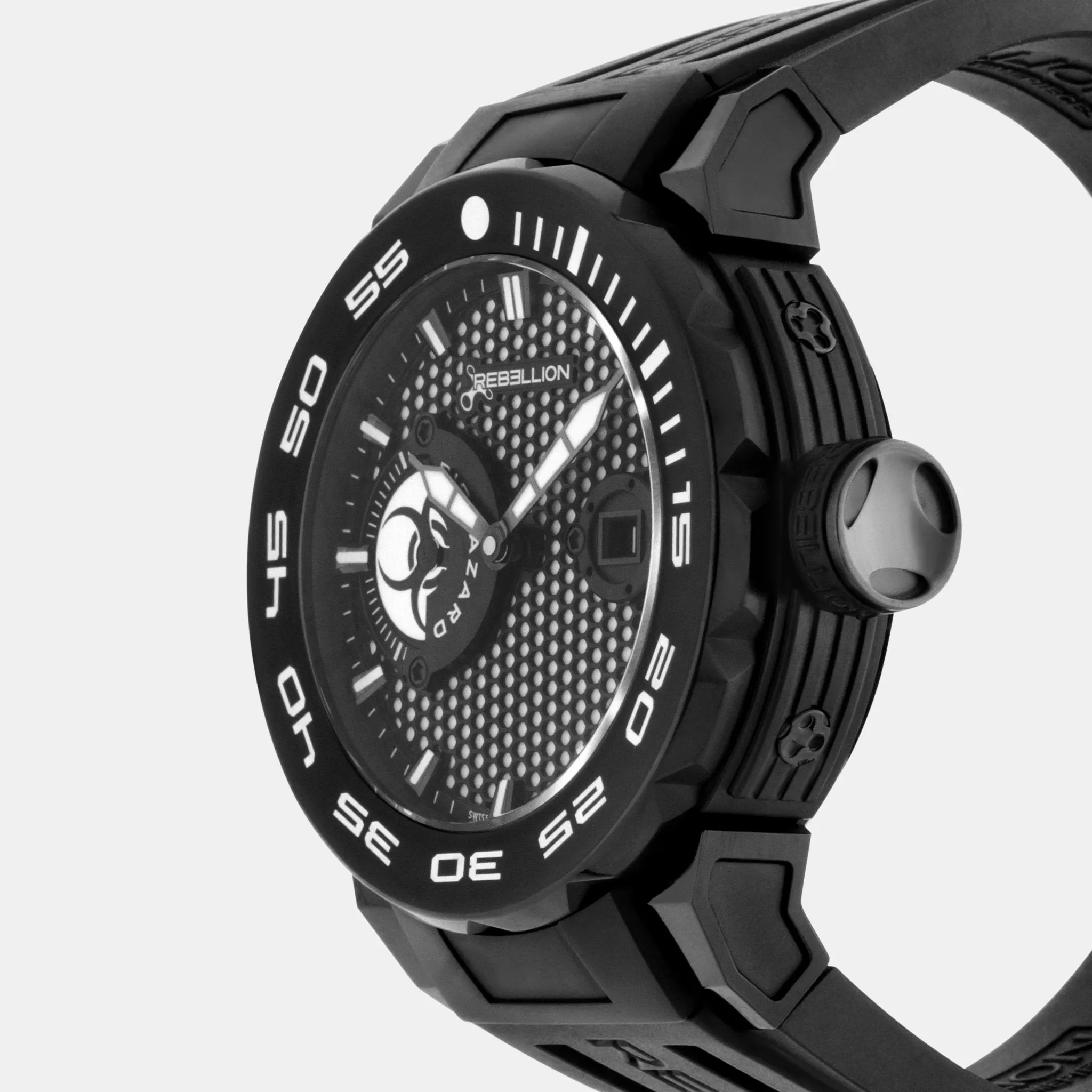 Rebellion Predator APNEA Black Titanium Automatic Men's Watch RB.PAP.3H.TB.BIOH