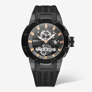 Rebellion Predator Tourbillon Titanium Automatic Men's Watch RBPRTOU.TB.BK