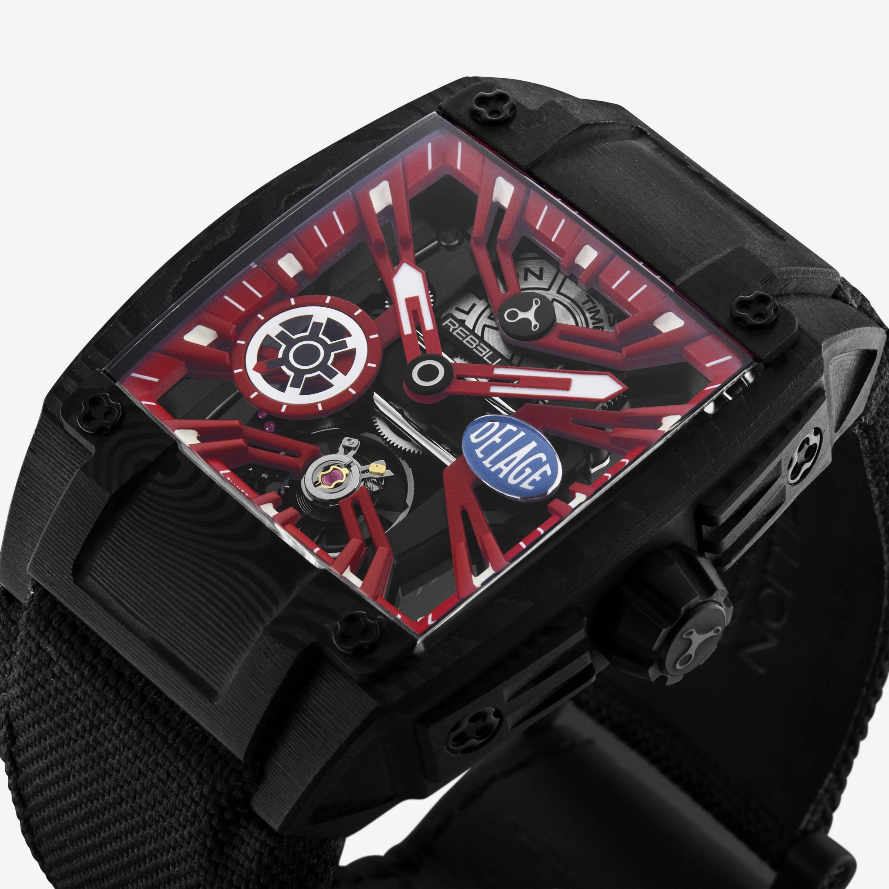 Rebellion Re-Volt Carbon Manual Wind Men's Watch RBREV3H.TCADELR
