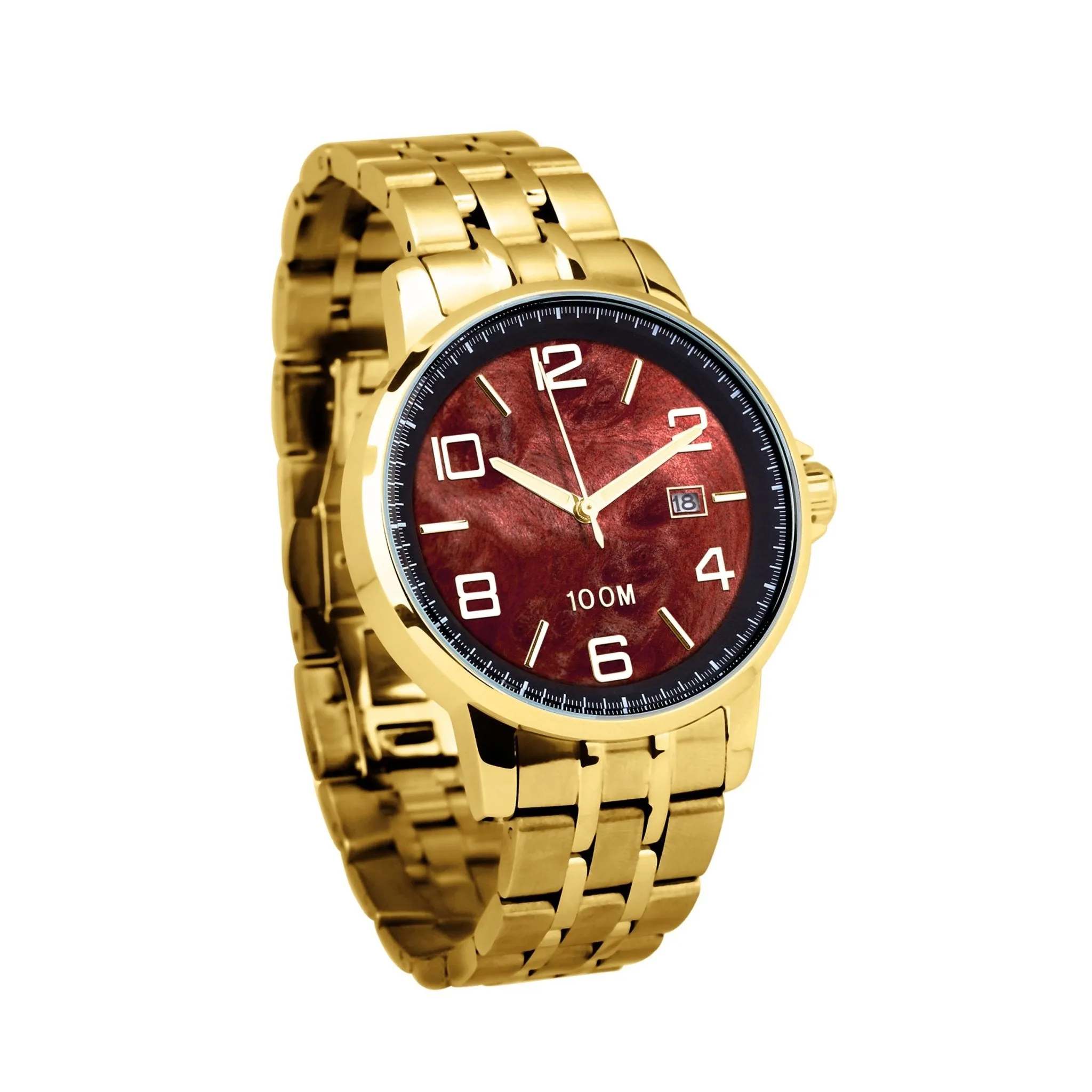 Redwood Watch Stainless Steel Band Yellow Gold - Men's
