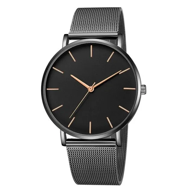 Reloj ultrafino de oro rosa 2019 Reloj de malla minimalista Para Mujer Relojes de Mujer de montre Relojes Zegarek Damski Relojes Para Mujer Reloj