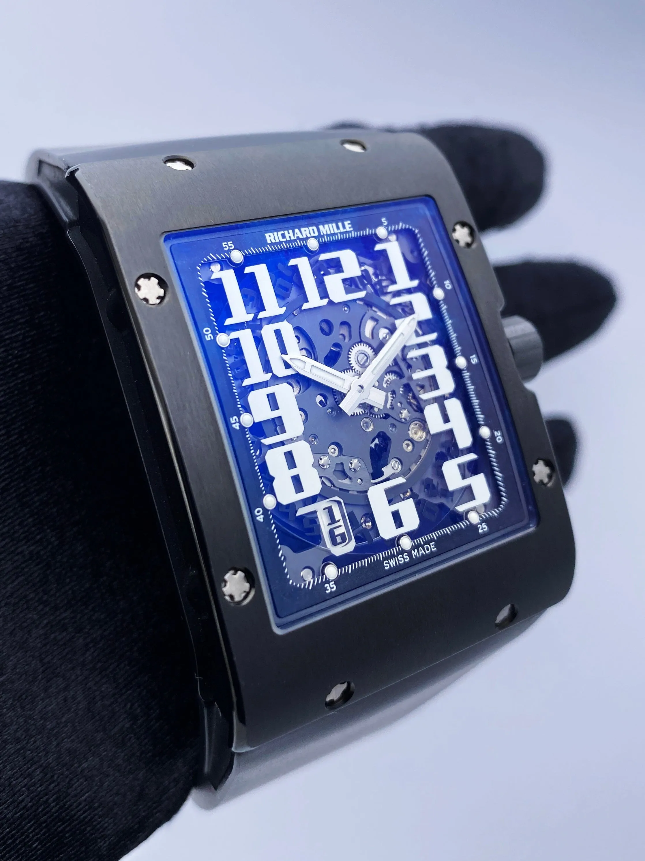 Richard Mille Extra Flat RM016 AL TI Titanium Mens Watch Box Papers