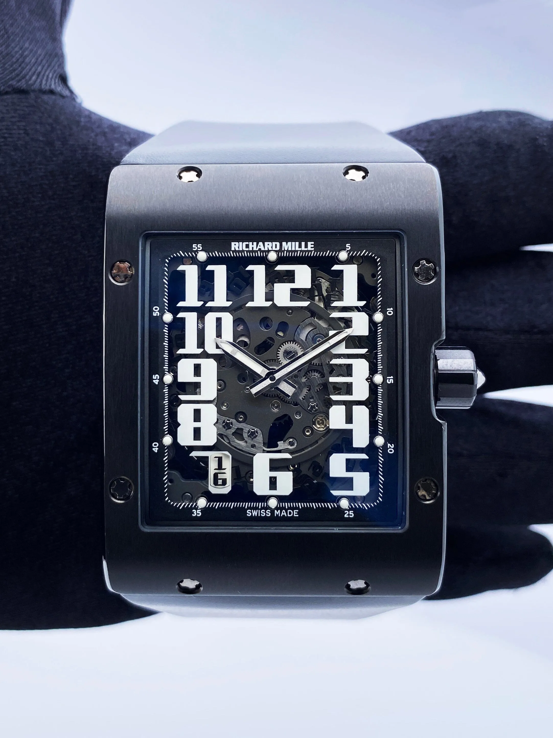 Richard Mille Extra Flat RM016 AL TI Titanium Mens Watch Box Papers