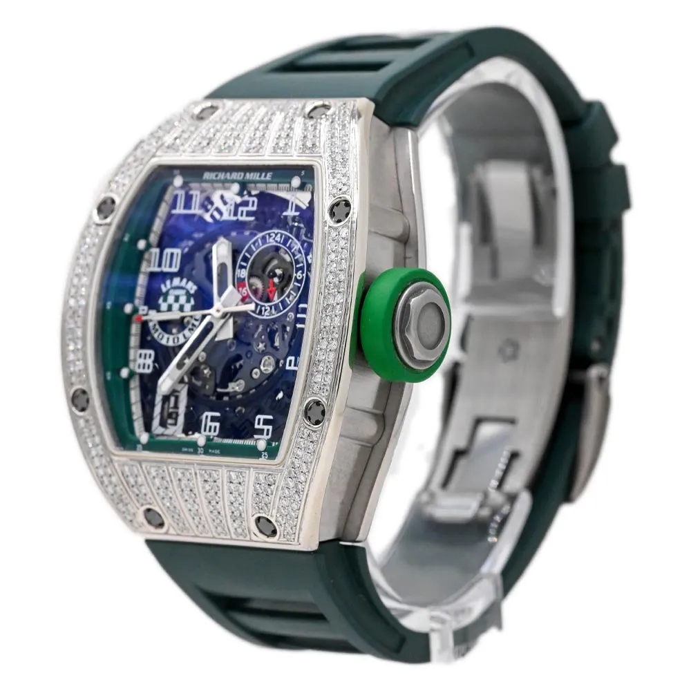 Richard Mille Men's Le Mans Classic White Gold 48mm x 39.3mm Skeleton Dial Watch Reference #: RM010