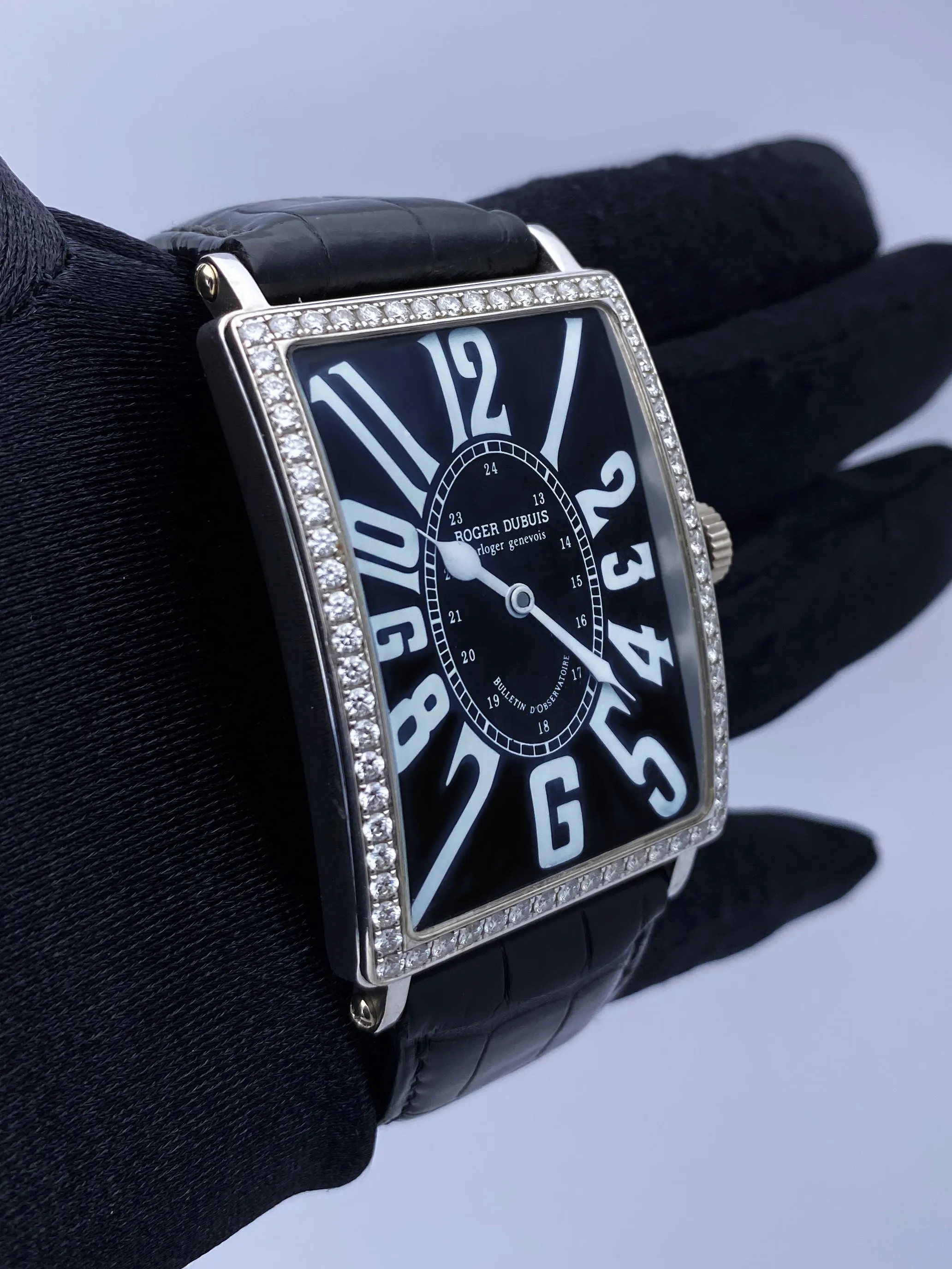 Roger Dubuis Horloger Genevois 18K White Gold Mens Watch Limited