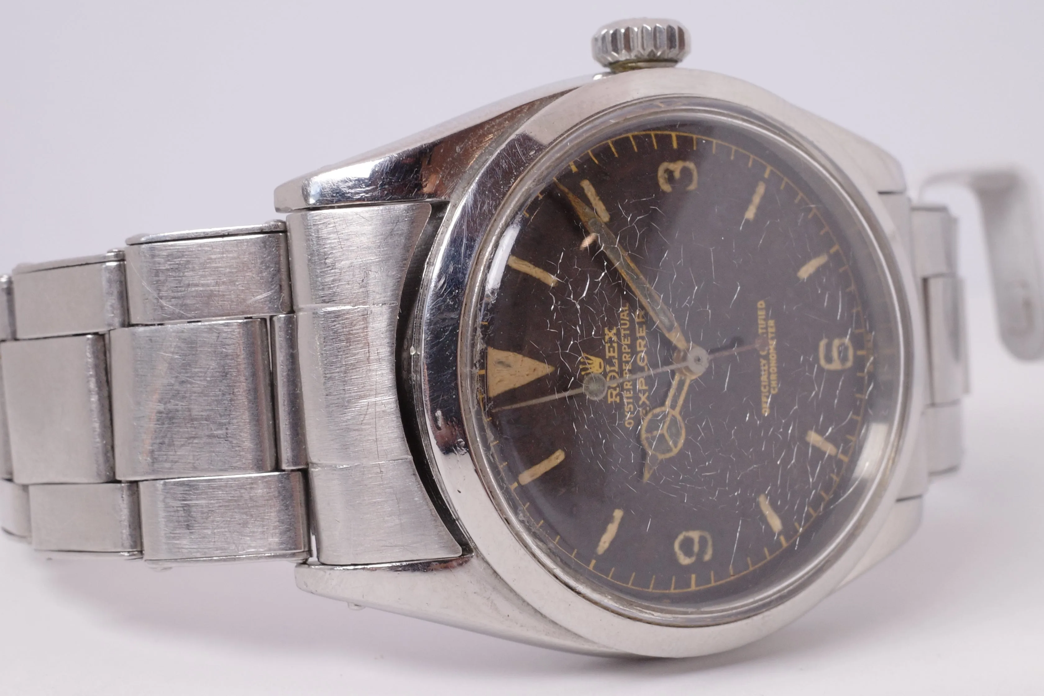 ROLEX 1953 VINTAGE EXPLORER GILT DIAL TWINS / SIBLINGS / COUPLES WATCH 6350 SOLD AS PAIR ONLY $22,500