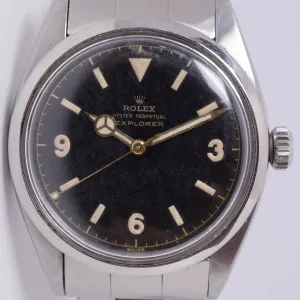 ROLEX 1953 VINTAGE EXPLORER GILT DIAL TWINS / SIBLINGS / COUPLES WATCH 6350 SOLD AS PAIR ONLY $22,500
