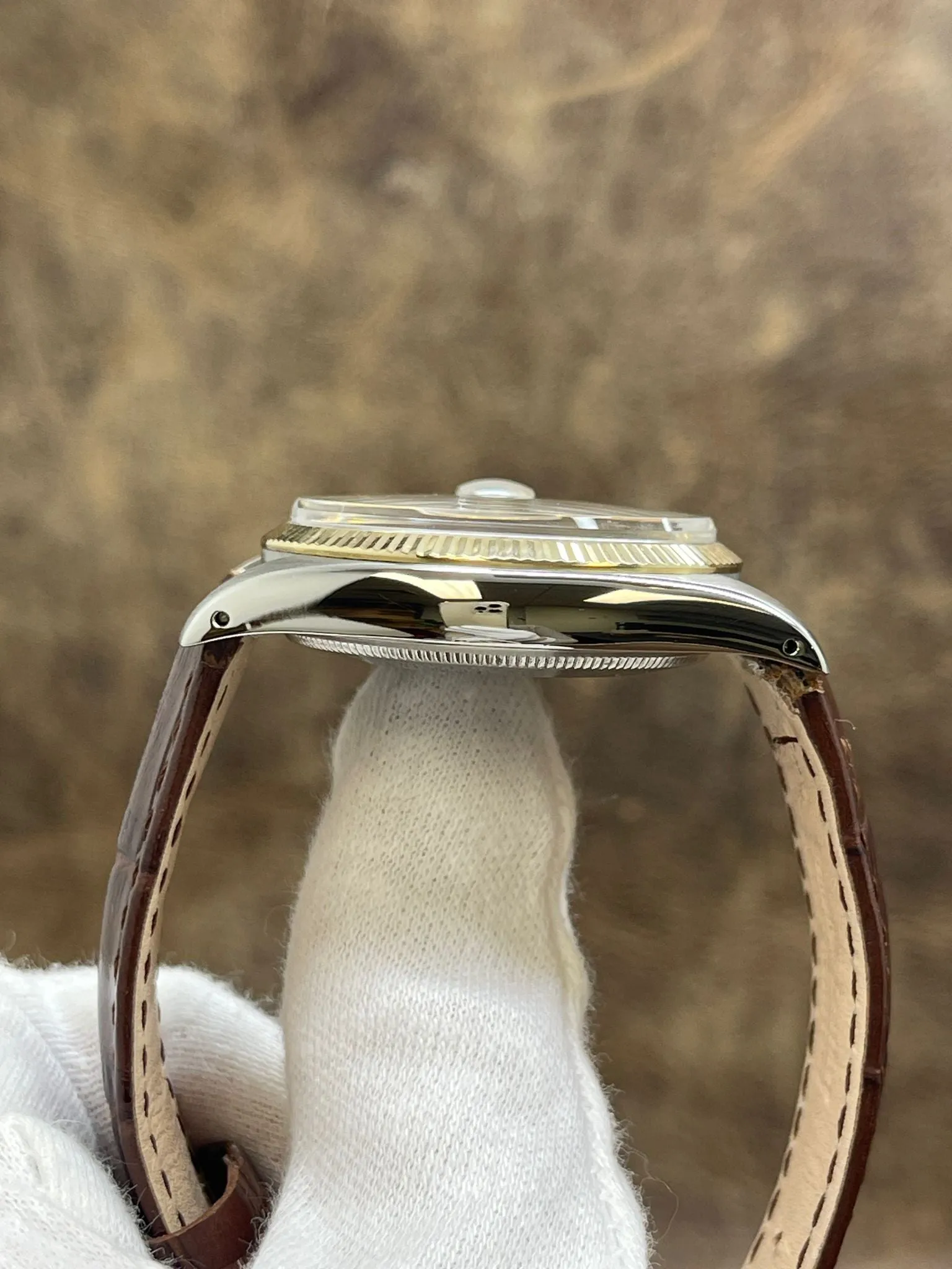 Rolex Air-King Date 5701 Silver Dial Automatic Men's Watch