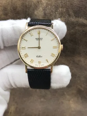 Rolex Cellini 5112 Creme Jubilee Dial Manual wind Men's Watch