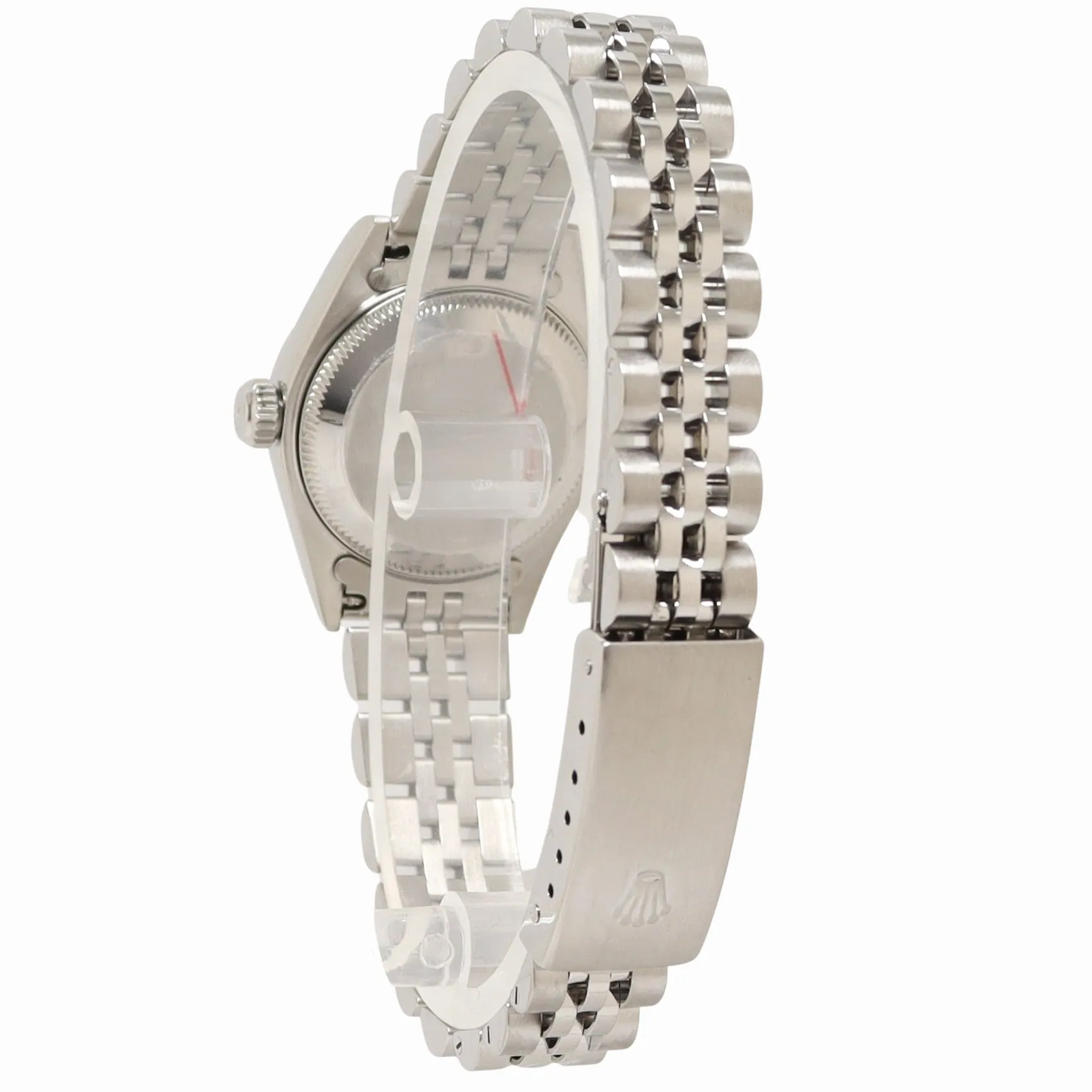 Rolex Date Stainless Steel 26mm White MOP Diamond Dial Watch | Ref#  69240