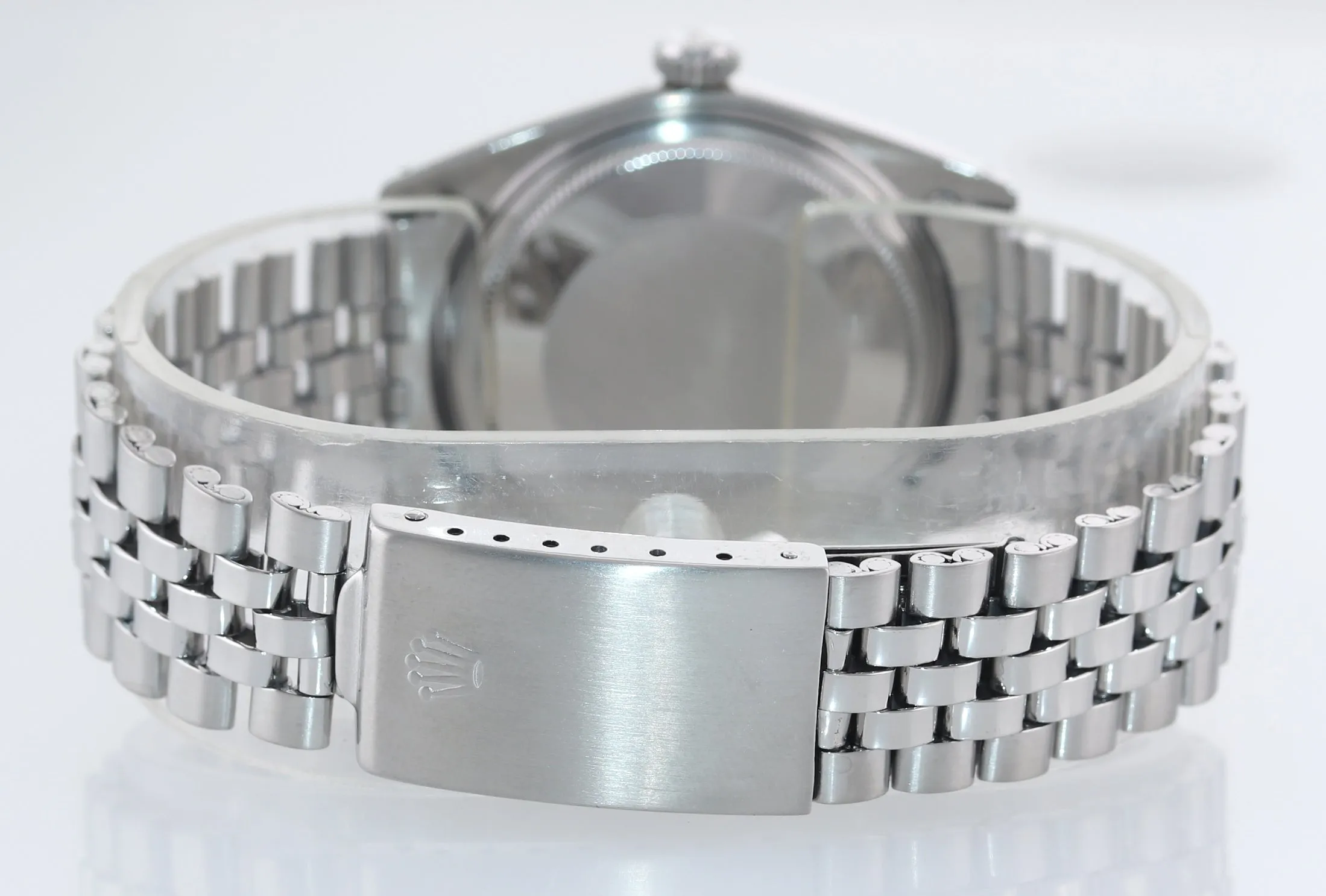 Rolex DateJust 1601 Steel Silver Pie Pan Silver Dial Jubilee Watch Box