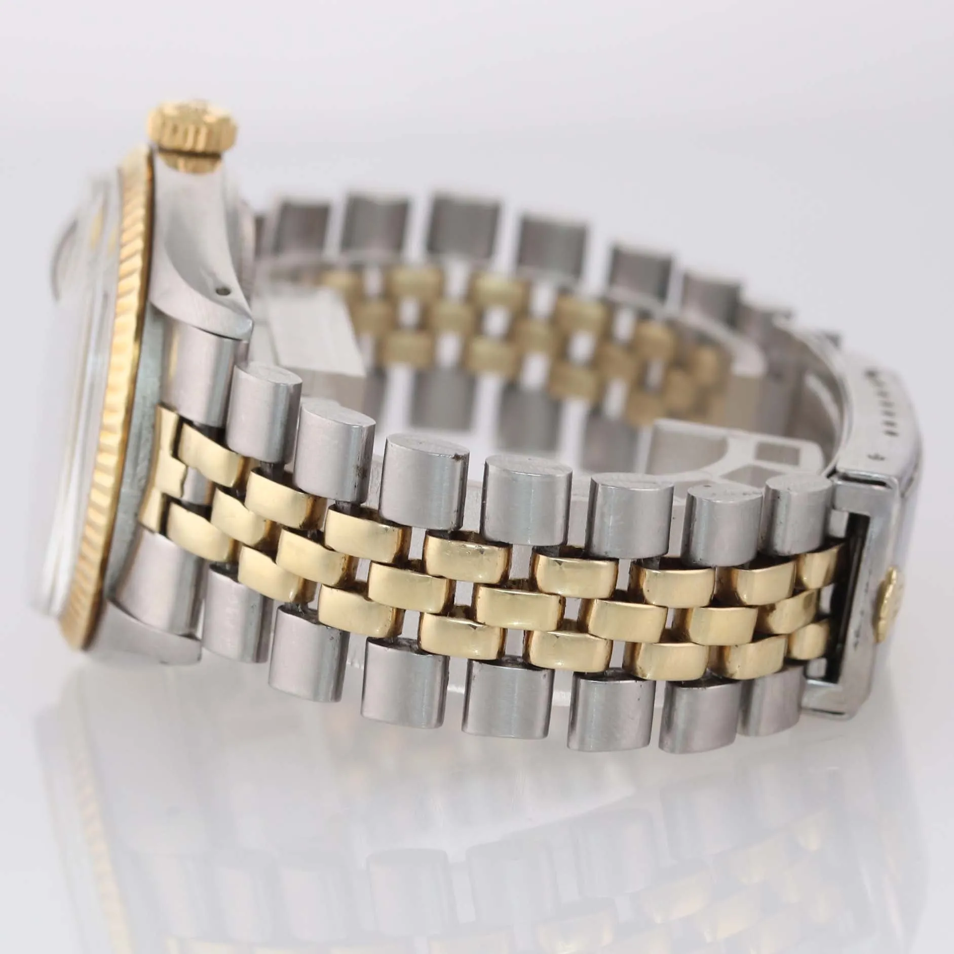Rolex DateJust 16013 Two-Tone 18k Gold Steel Jubilee Champagne Dial Watch