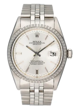 Rolex Datejust 1603 Tiffany & Co. Dial Steel Mens Watch